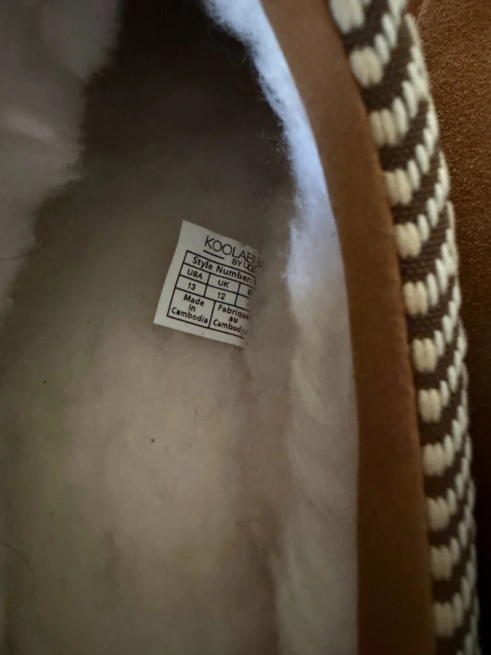Koolaburra Tan Suede Slip-On Shearling-Lined Loafers